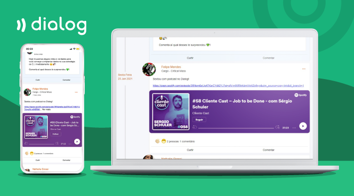 Funcionalidade-podcast Dialog